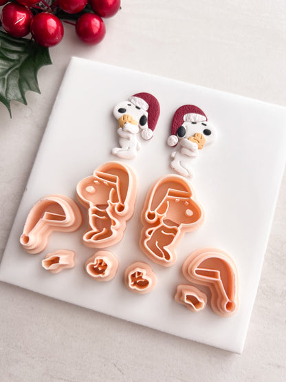 Snoopy and Woodstock Clay Cutter | Snoopy and Woodstock Polymer Clay Cutter for DIY Cartoon Earrings Friendship-Themed Jewelry and Handmade Cute Accessories