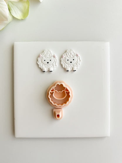 Lamb No. 2 Clay Cutter | Lamb No. 2 Polymer Clay Cutter for DIY Spring Earrings Pastel Jewelry and Handmade Easter Accessories