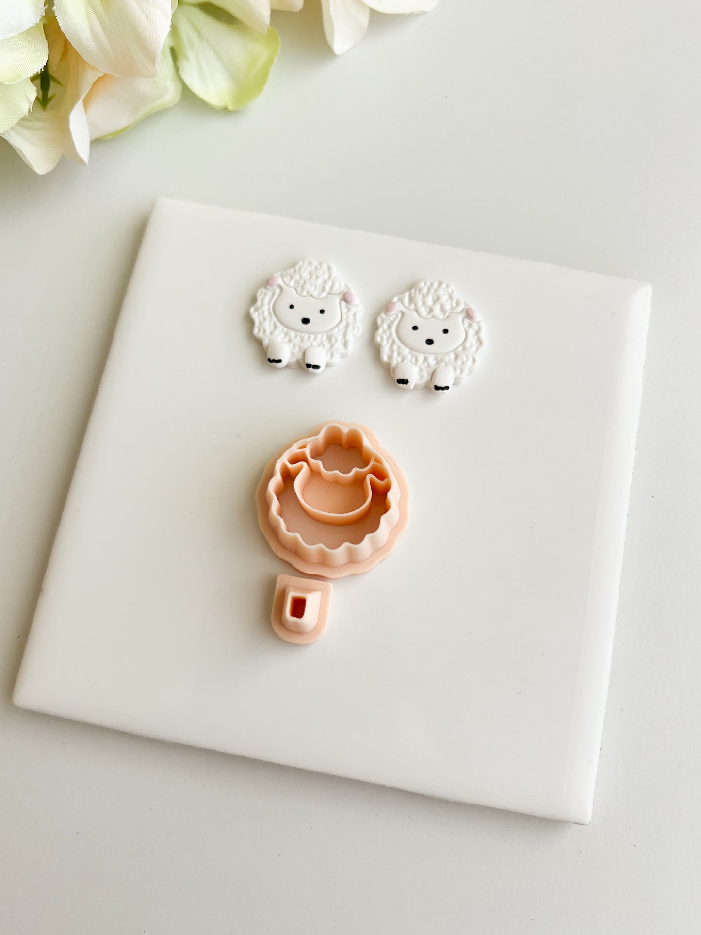 Lamb No. 2 Clay Cutter | Lamb No. 2 Polymer Clay Cutter for DIY Spring Earrings Pastel Jewelry and Handmade Easter Accessories