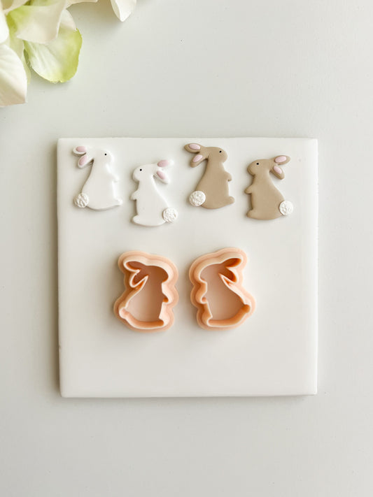 Standing Bunny Clay Cutter | Standing Bunny Polymer Clay Cutter for DIY Easter Earrings Animal-Themed Jewelry and Handmade Cute Accessories