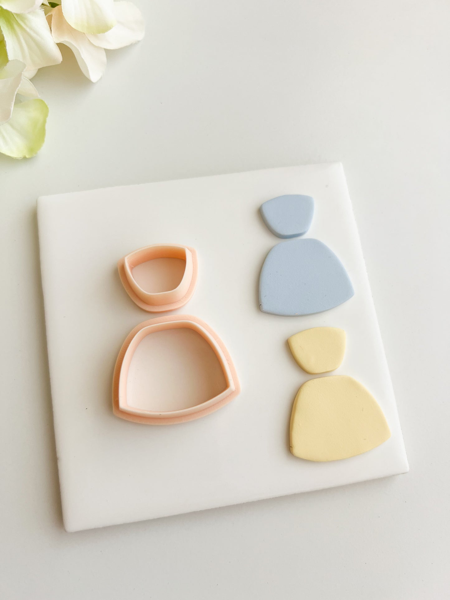 Elegant Rounded Rectangle Dangle Clay Cutter | Elegant Rounded Rectangle Dangle Polymer Clay Cutter for DIY Minimalist Earrings Contemporary-Themed Jewelry and Handmade Fashion Accessories
