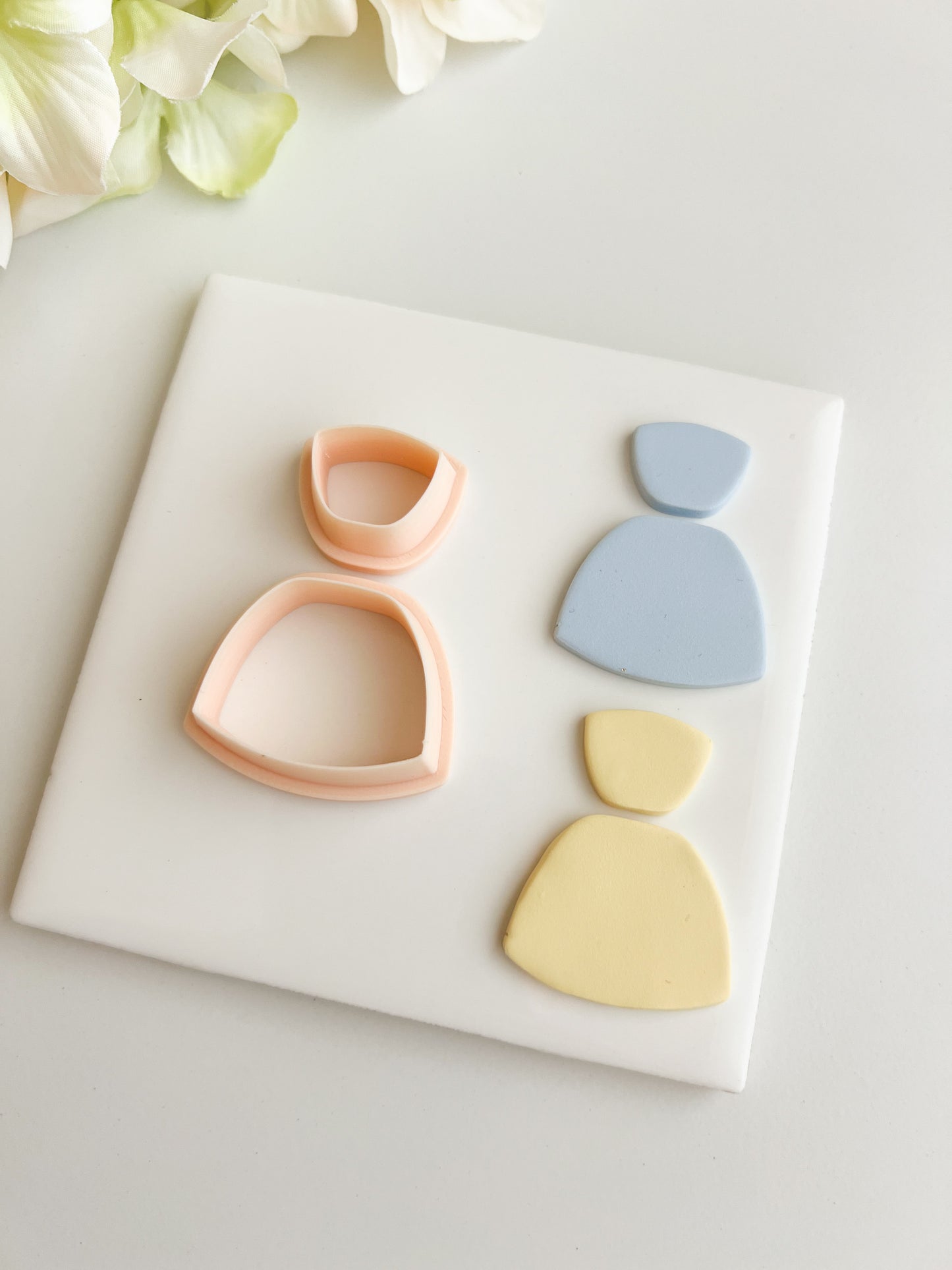 Elegant Rounded Rectangle Dangle Clay Cutter | Elegant Rounded Rectangle Dangle Polymer Clay Cutter for DIY Minimalist Earrings Contemporary-Themed Jewelry and Handmade Fashion Accessories