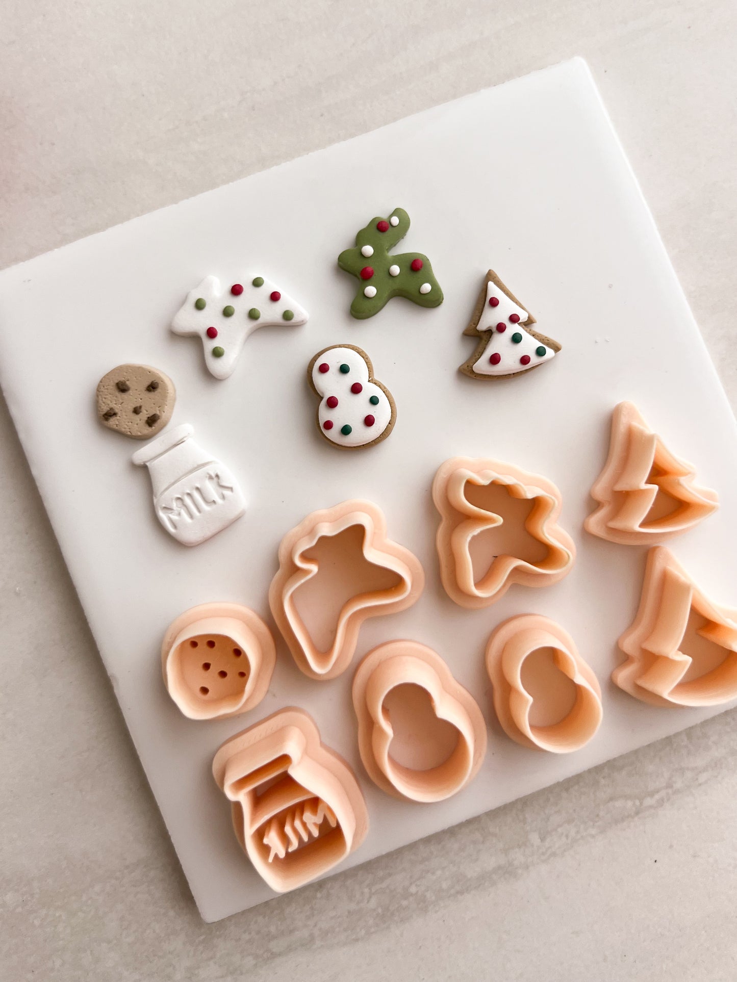 Milk and Cookies Stud Pack Clay Cutter Set | Milk and Cookies Stud Pack Polymer Clay Cutter Set for DIY Dessert Earrings Sweet Jewelry and Handmade Treat Accessories