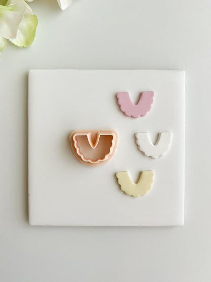 Scalloped Arch No. 1 Clay Cutter | Scalloped Arch No. 1 Polymer Clay Cutter for DIY Boho Earrings Elegant Jewelry and Handmade Minimalist Accessories