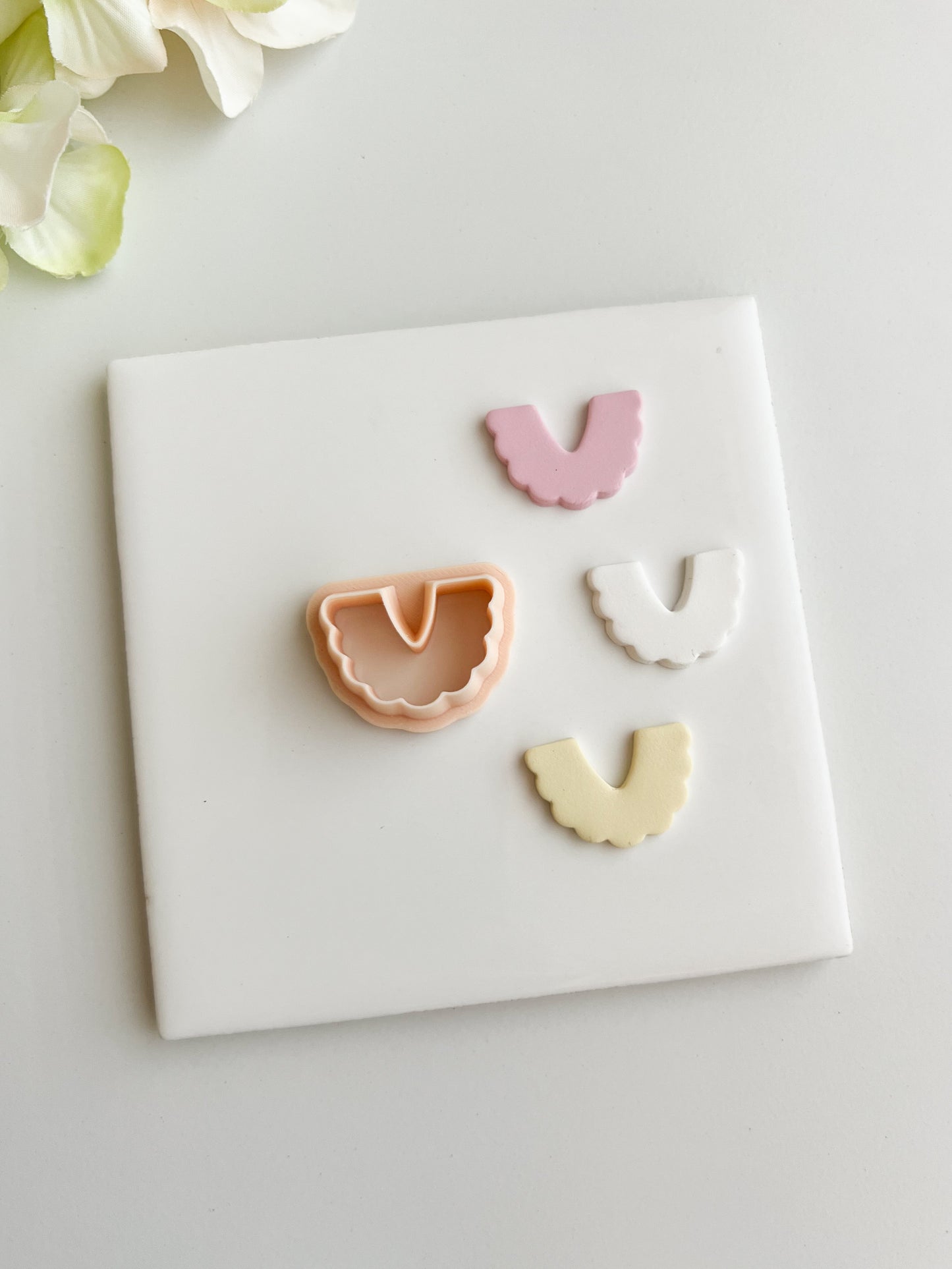 Scalloped Arch No. 1 Clay Cutter | Scalloped Arch No. 1 Polymer Clay Cutter for DIY Boho Earrings Elegant Jewelry and Handmade Minimalist Accessories