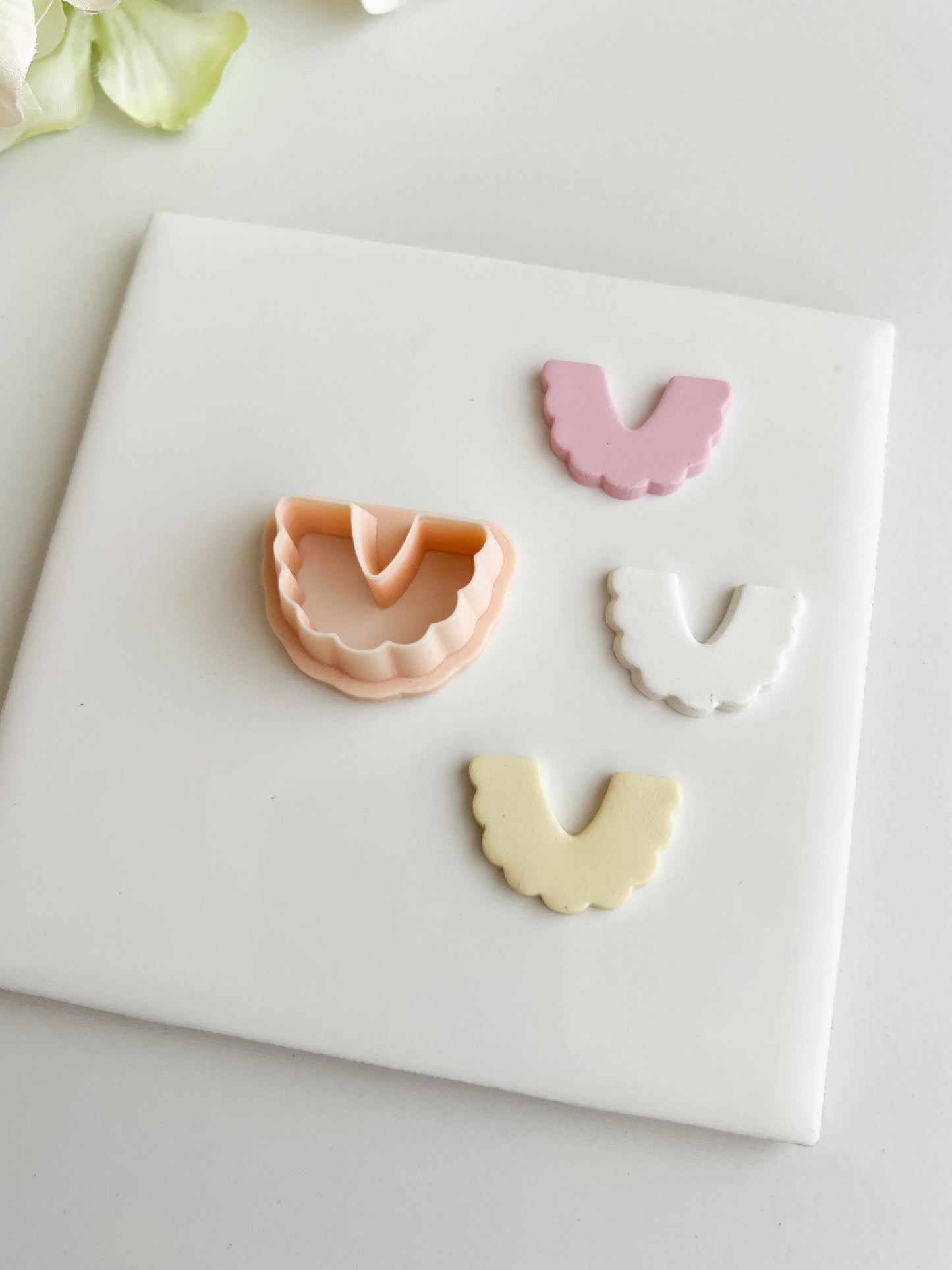 Scalloped Arch No. 1 Clay Cutter | Scalloped Arch No. 1 Polymer Clay Cutter for DIY Boho Earrings Elegant Jewelry and Handmade Minimalist Accessories