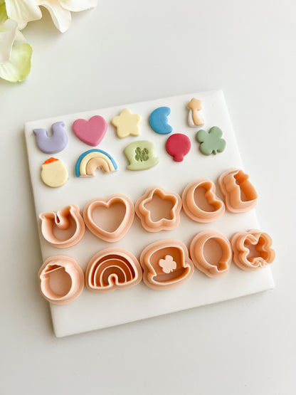 Lucky Charms Clay Cutter Set | Lucky Charms Polymer Clay Cutter Set for DIY St. Patrick's Day Earrings Irish-Themed Jewelry and Handmade Festive Accessories