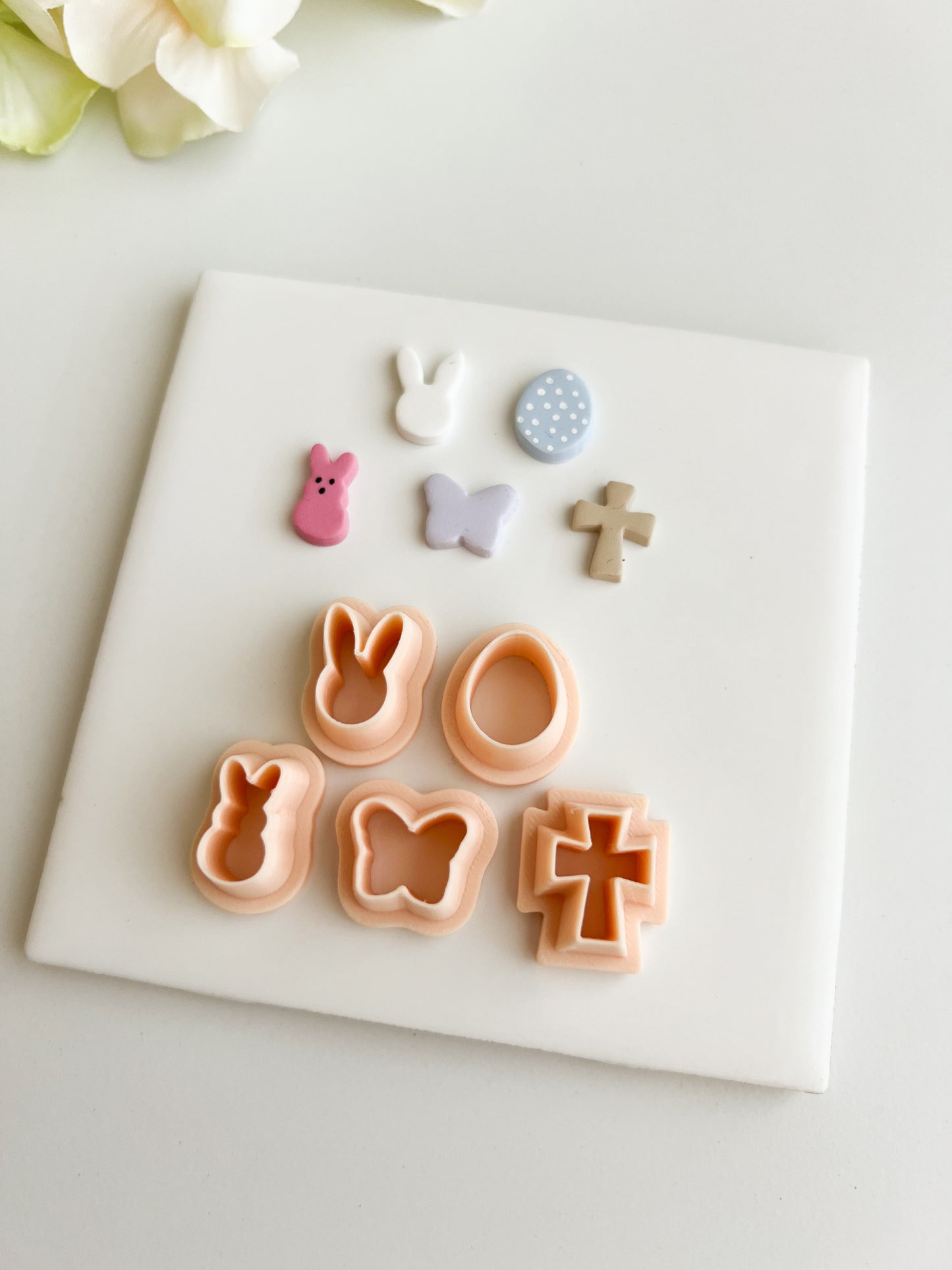 Easter Stud Pack Clay Cutter Set | Easter Stud Pack Polymer Clay Cutter Set for DIY Easter Earrings Festive-Themed Jewelry and Handmade Spring Accessories