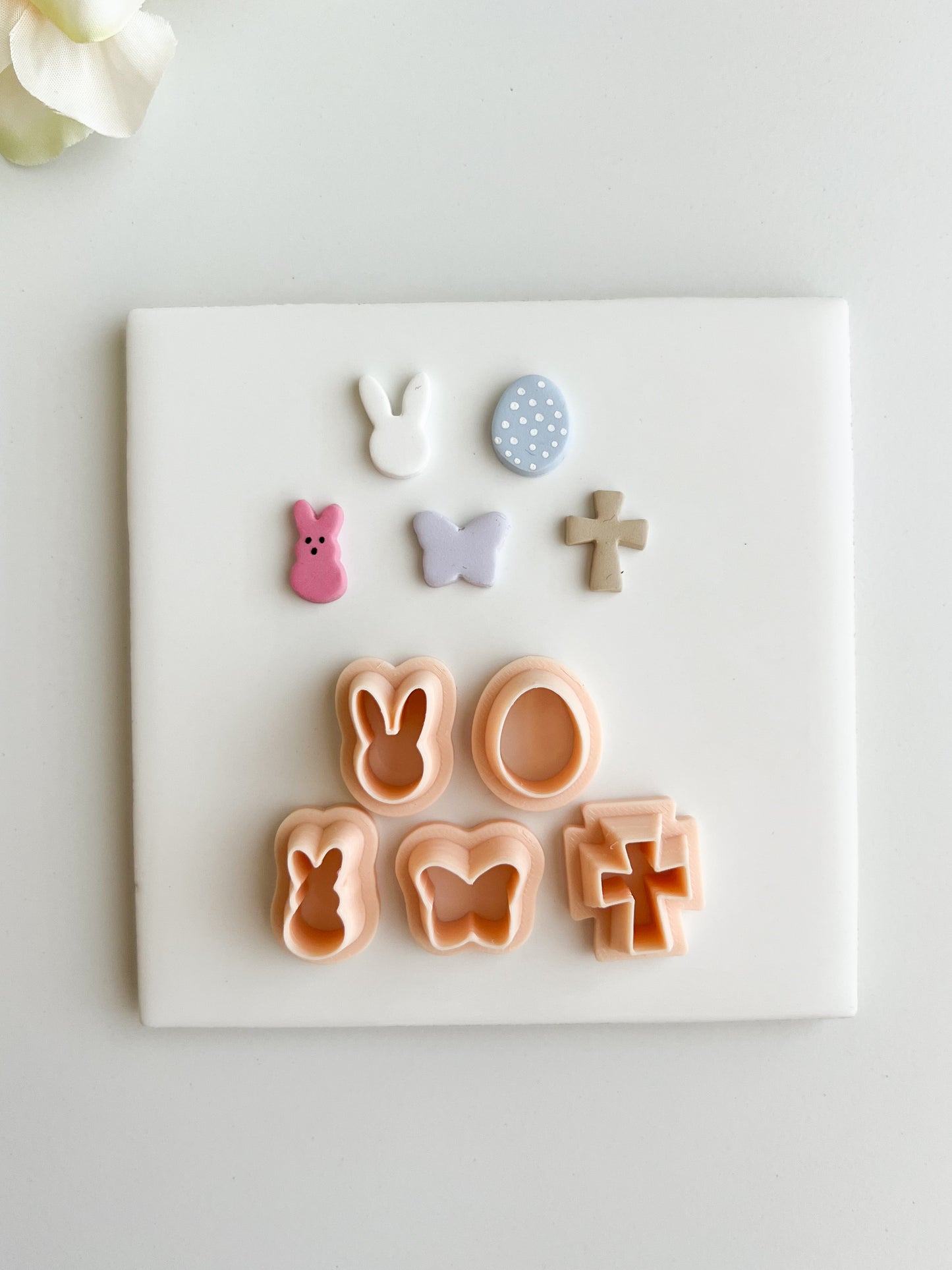 Easter Stud Pack Clay Cutter Set | Easter Stud Pack Polymer Clay Cutter Set for DIY Easter Earrings Festive-Themed Jewelry and Handmade Spring Accessories