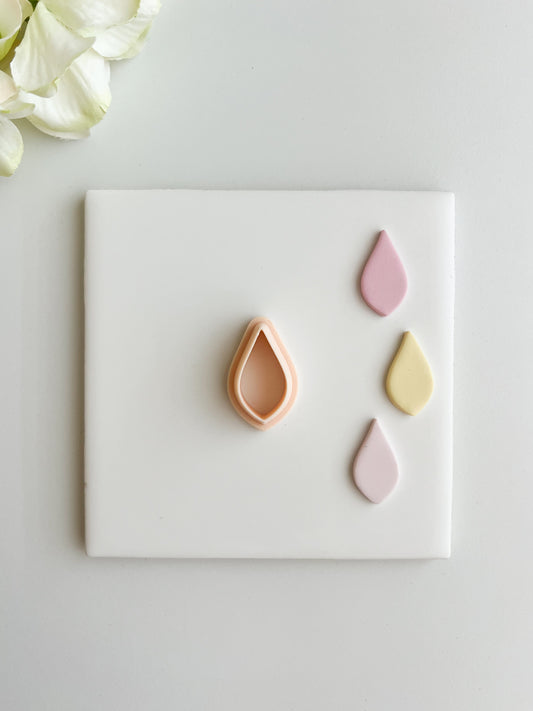 Tear Shape No. 2 Clay Cutter | Tear Shape Polymer Clay Cutter for DIY Elegant Earrings Geometric Jewelry and Handmade Modern Accessories