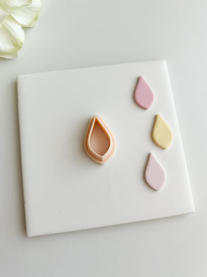 Tear Shape No. 2 Clay Cutter | Tear Shape Polymer Clay Cutter for DIY Elegant Earrings Geometric Jewelry and Handmade Modern Accessories