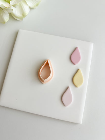 Tear Shape No. 2 Clay Cutter | Tear Shape Polymer Clay Cutter for DIY Elegant Earrings Geometric Jewelry and Handmade Modern Accessories