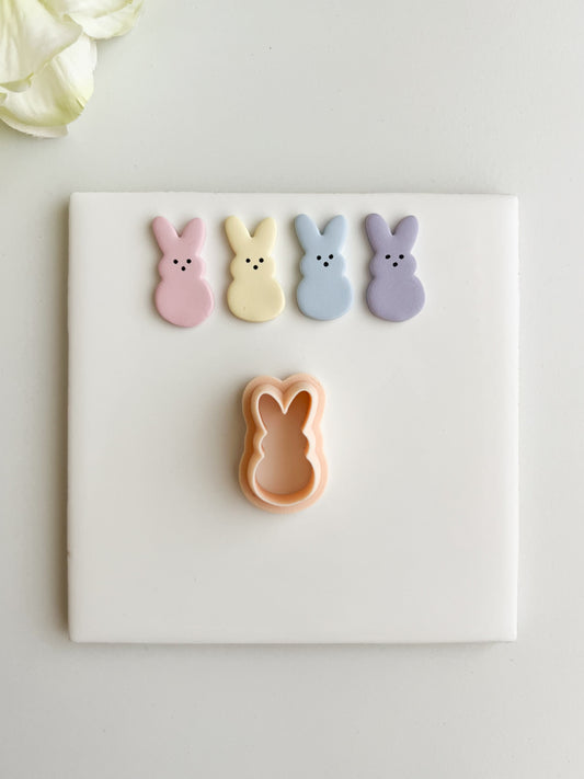 Bunny Peep No. 2 Clay Cutter | Bunny Peep No. 2 Polymer Clay Cutter for DIY Easter Earrings Cute Bunny-Themed Jewelry and Handmade Spring Accessories