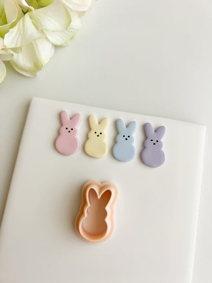 Bunny Peep No. 2 Clay Cutter | Bunny Peep No. 2 Polymer Clay Cutter for DIY Easter Earrings Cute Bunny-Themed Jewelry and Handmade Spring Accessories