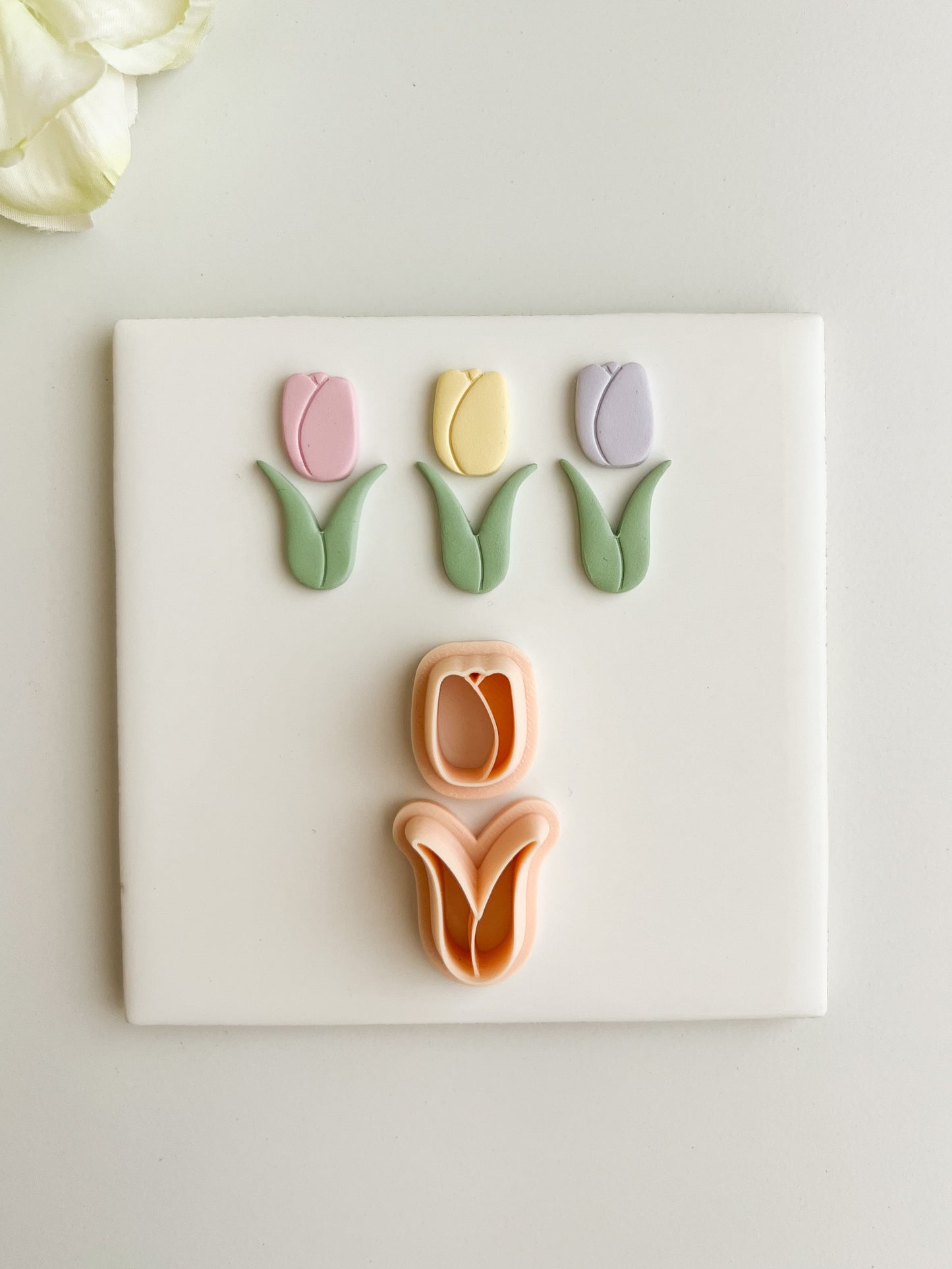 Tulip No. 6 Clay Cutter | Tulip No. 6 Polymer Clay Cutter for DIY Floral Earrings Spring Jewelry and Handmade Botanical Accessories