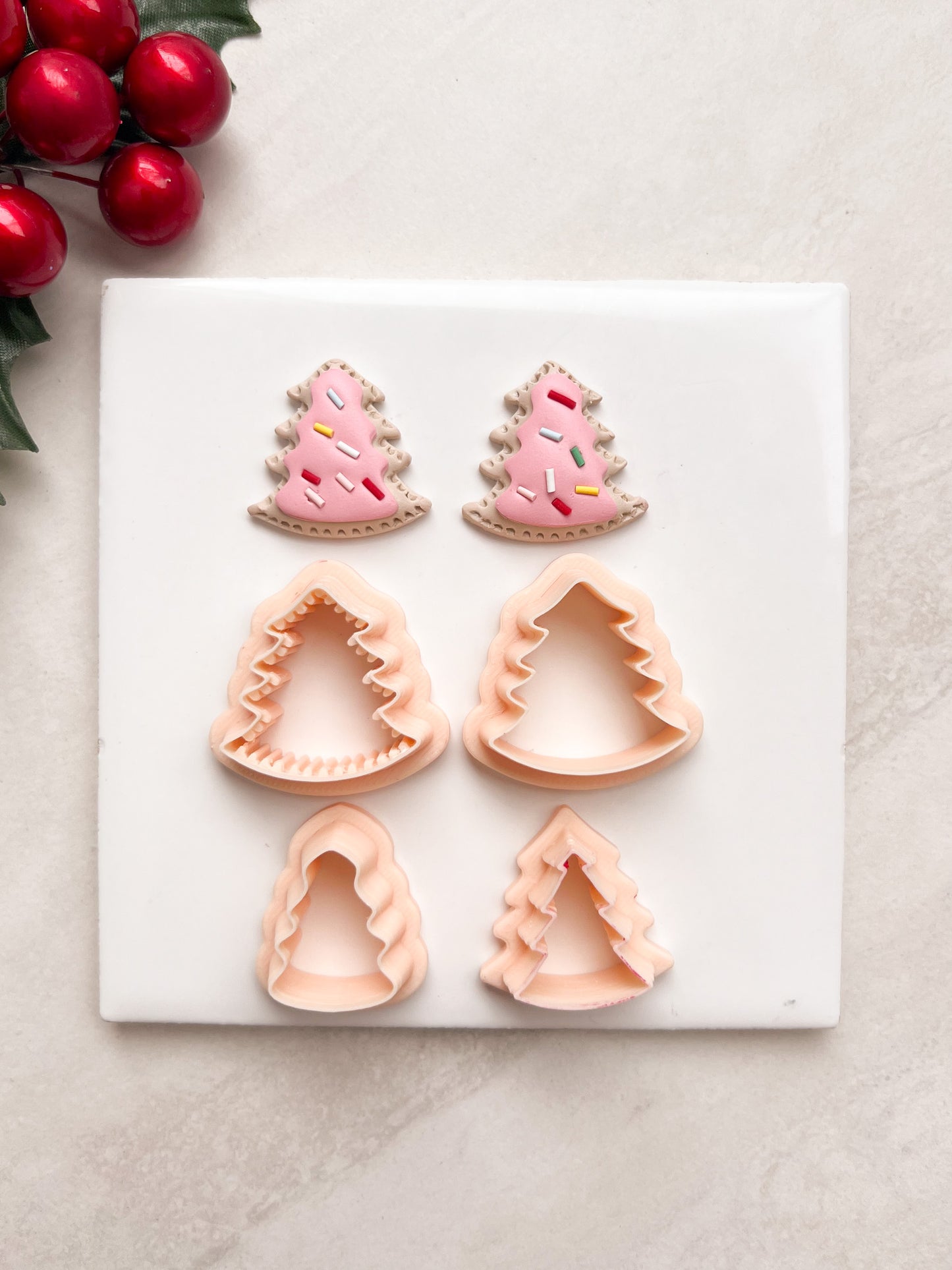 Poptart Tree Clay Cutter | Poptart Tree Polymer Clay Cutter for DIY Food Earrings Cute Jewelry and Handmade Sweet Accessories