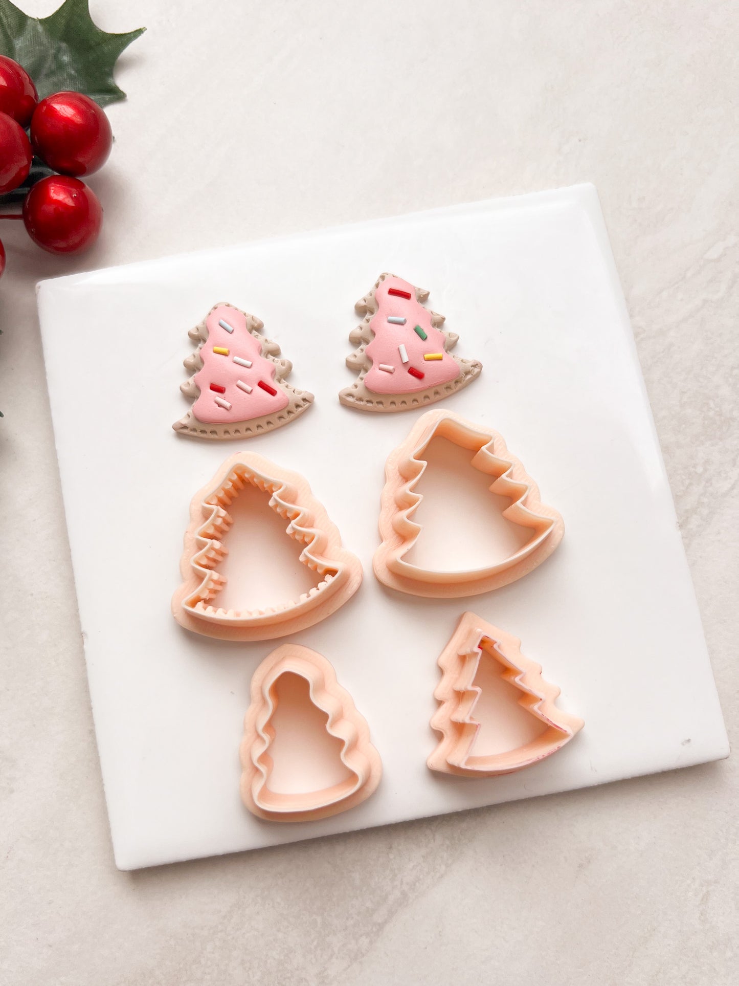 Poptart Tree Clay Cutter | Poptart Tree Polymer Clay Cutter for DIY Food Earrings Cute Jewelry and Handmade Sweet Accessories