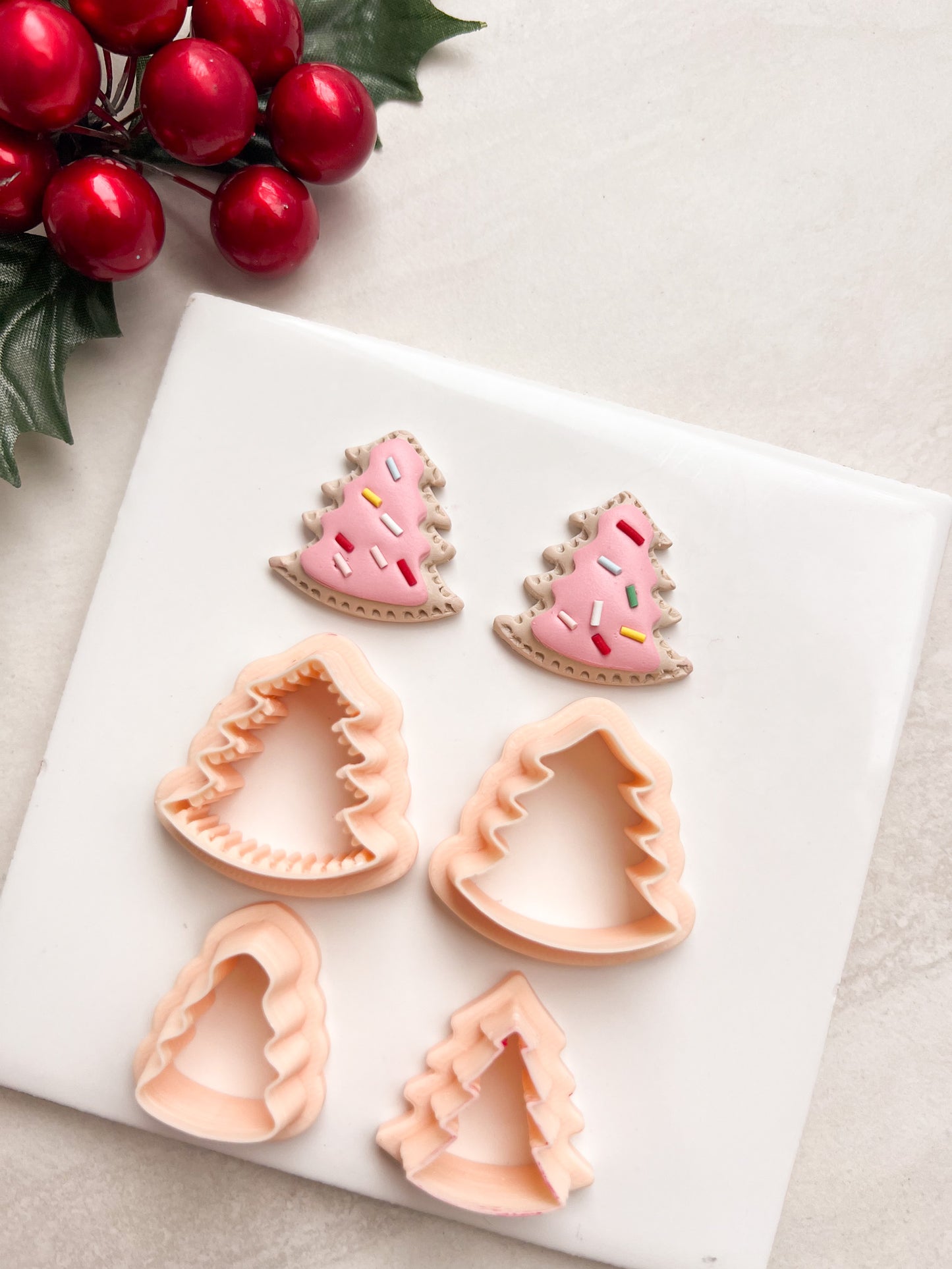 Poptart Tree Clay Cutter | Poptart Tree Polymer Clay Cutter for DIY Food Earrings Cute Jewelry and Handmade Sweet Accessories