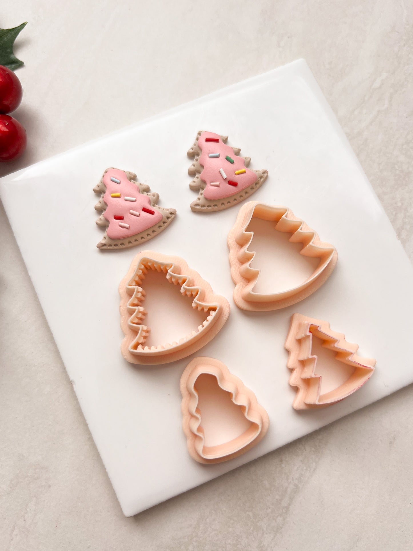 Poptart Tree Clay Cutter | Poptart Tree Polymer Clay Cutter for DIY Food Earrings Cute Jewelry and Handmade Sweet Accessories