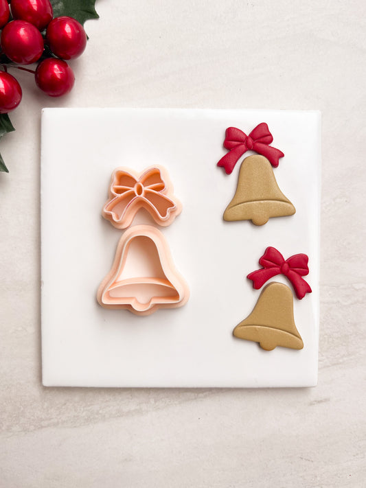 Christmas Bell No. 2 Clay Cutter | Christmas Bell No. 2 Polymer Clay Cutter for DIY Holiday Earrings Music-Themed Jewelry and Handmade Festive Accessories