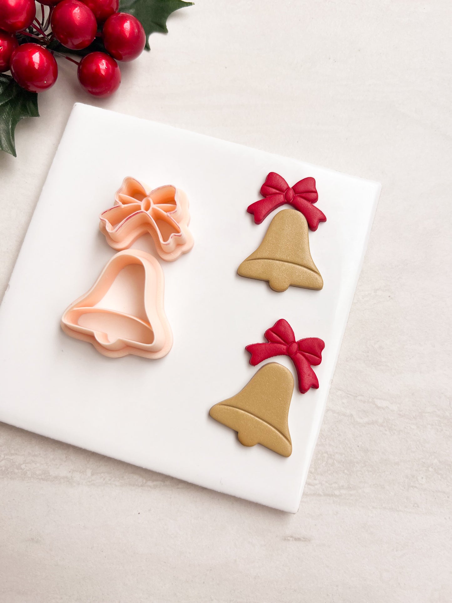 Christmas Bell No. 2 Clay Cutter | Christmas Bell No. 2 Polymer Clay Cutter for DIY Holiday Earrings Music-Themed Jewelry and Handmade Festive Accessories