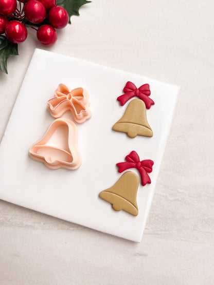 Christmas Bell No. 2 Clay Cutter | Christmas Bell No. 2 Polymer Clay Cutter for DIY Holiday Earrings Music-Themed Jewelry and Handmade Festive Accessories