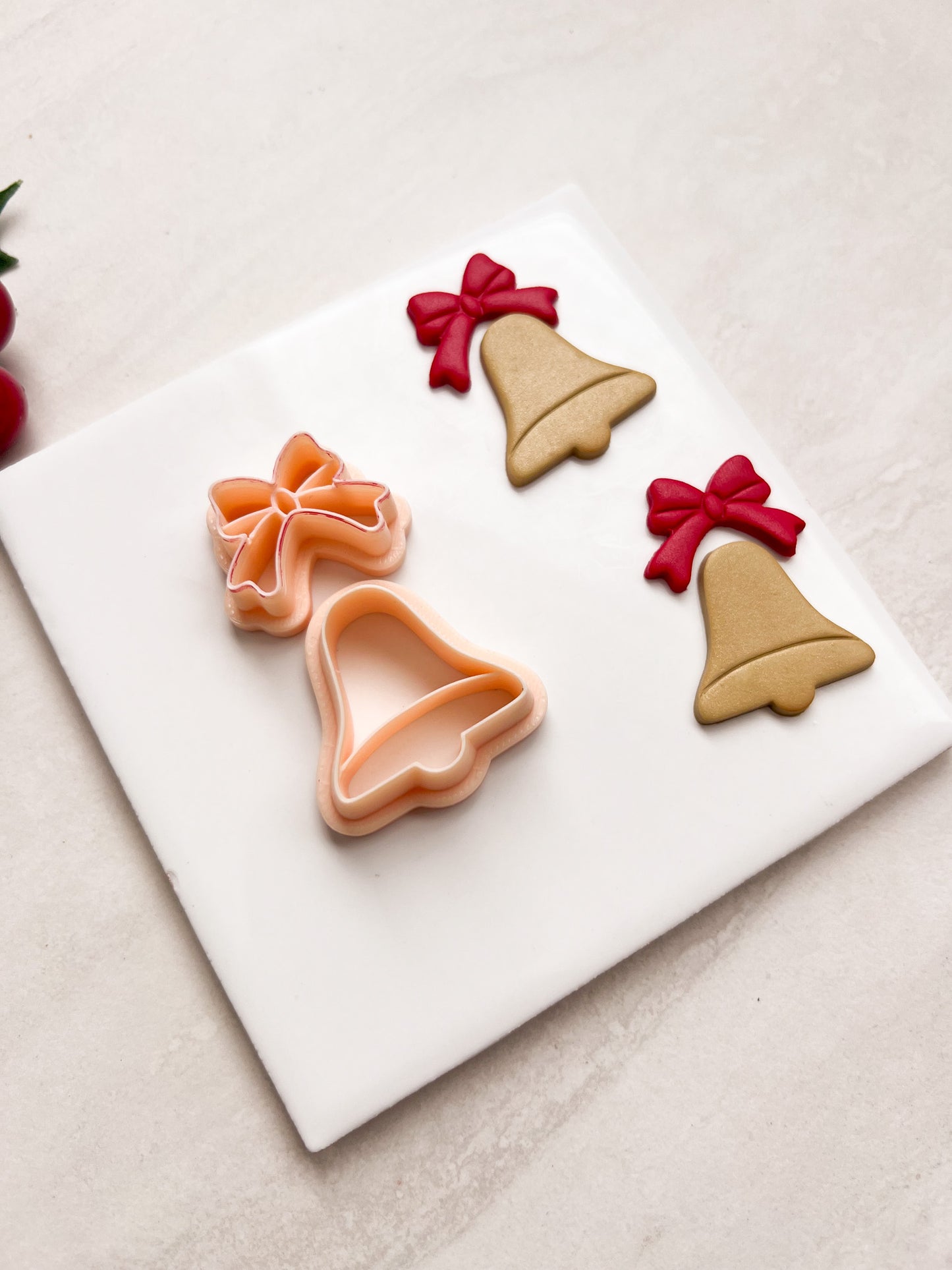 Christmas Bell No. 2 Clay Cutter | Christmas Bell No. 2 Polymer Clay Cutter for DIY Holiday Earrings Music-Themed Jewelry and Handmade Festive Accessories