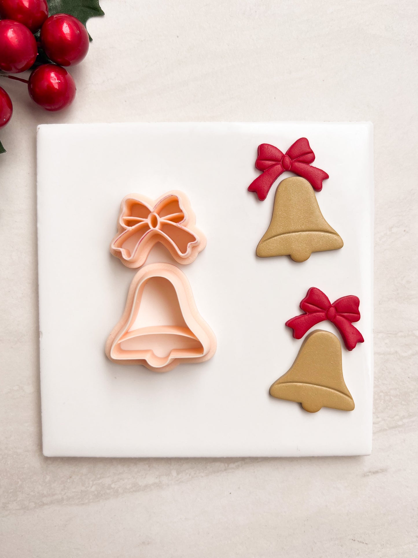 Christmas Bell No. 2 Clay Cutter | Christmas Bell No. 2 Polymer Clay Cutter for DIY Holiday Earrings Music-Themed Jewelry and Handmade Festive Accessories