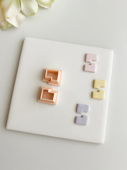 Puzzle Rectangle Clay Cutter | Puzzle Rectangle Polymer Clay Cutter for DIY Autism Awareness Earrings Geometric Jewelry and Handmade Puzzle Accessories