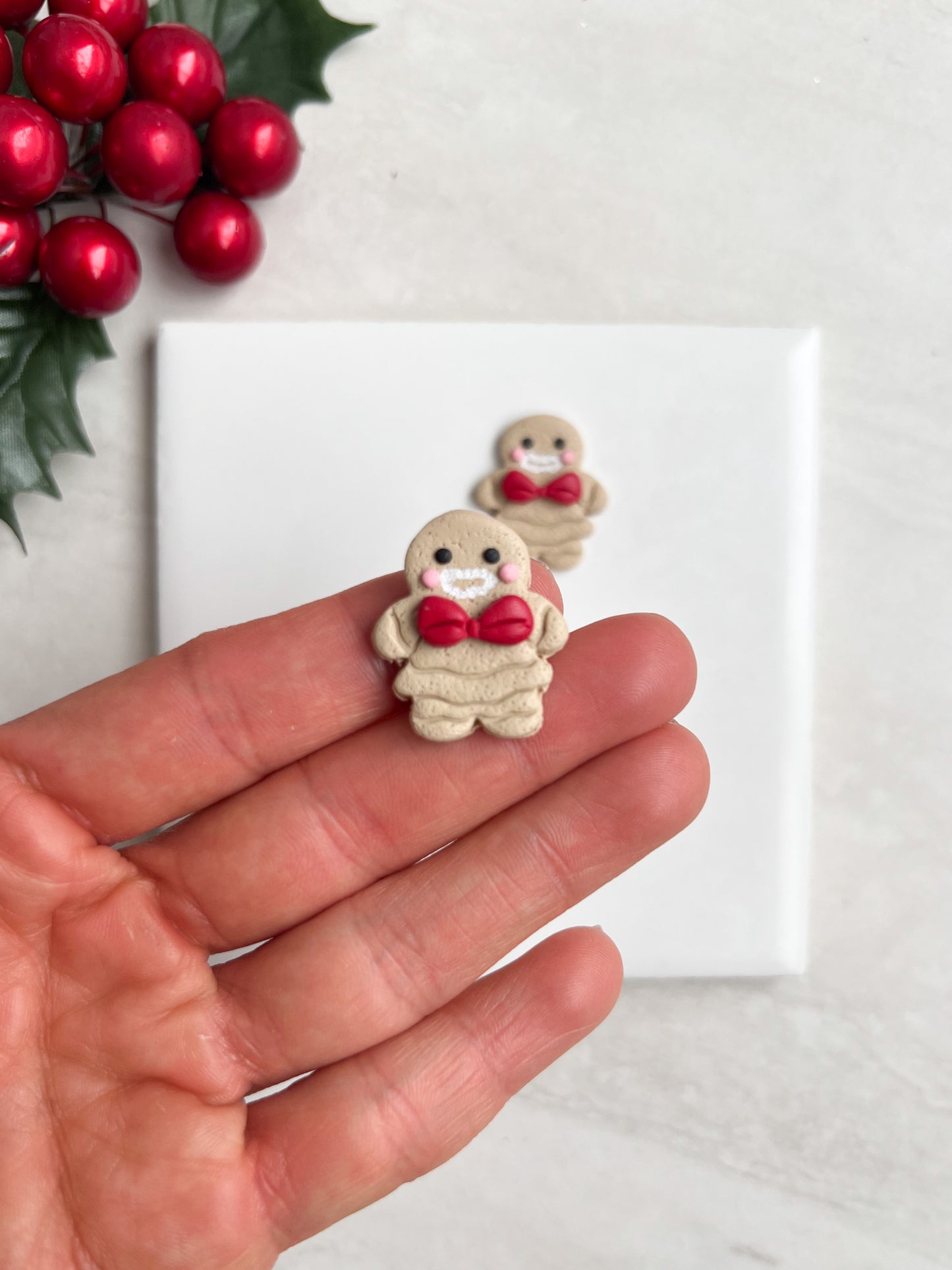 Gingerbread Woman No. 4 Clay Cutter | Gingerbread Woman No. 4 Polymer Clay Cutter for DIY Christmas Earrings Cute Cookie-Themed Jewelry and Handmade Holiday Accessories