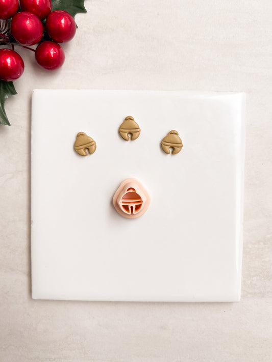 Jingle Bell Clay Cutter | Jingle Bell Polymer Clay Cutter for DIY Christmas Earrings Festive Jewelry and Handmade Holiday Accessories