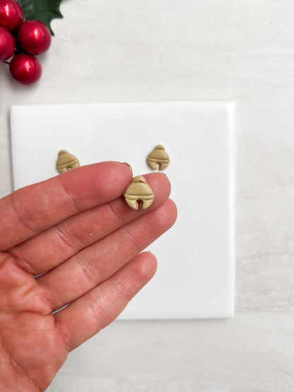 Jingle Bell Clay Cutter | Jingle Bell Polymer Clay Cutter for DIY Christmas Earrings Festive Jewelry and Handmade Holiday Accessories