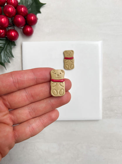 Bear Chocolate Bar | Bear Chocolate Bar Polymer Clay Cutter for DIY Cute Earrings Food-Themed Jewelry and Handmade Sweet Accessories