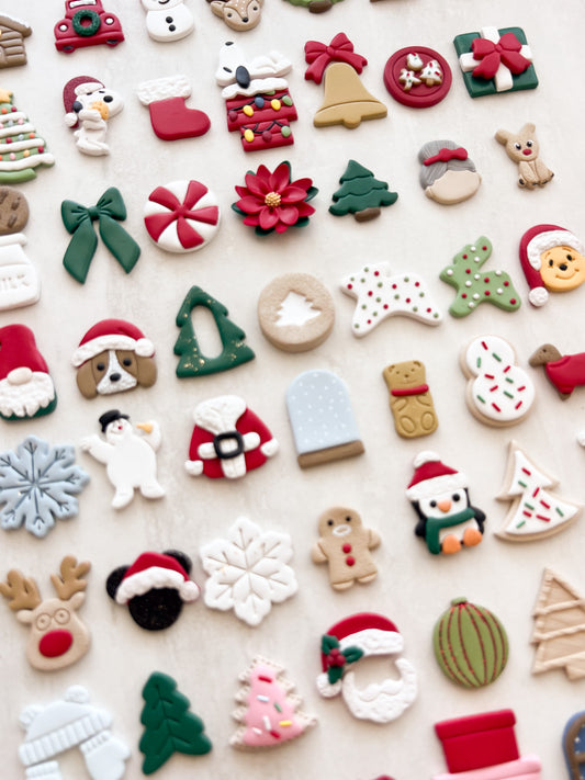 Christmas 2024 Massive Bundle Clay Set | Christmas 2024 Massive Bundle Polymer Clay Cutter Set for DIY Holiday Earrings Christmas-Themed Jewelry and Handmade Festive Accessories