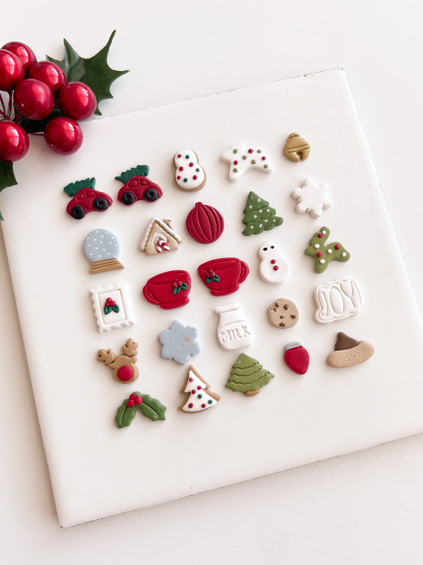 Christmas 2024 Massive Bundle Clay Set | Christmas 2024 Massive Bundle Polymer Clay Cutter Set for DIY Holiday Earrings Christmas-Themed Jewelry and Handmade Festive Accessories