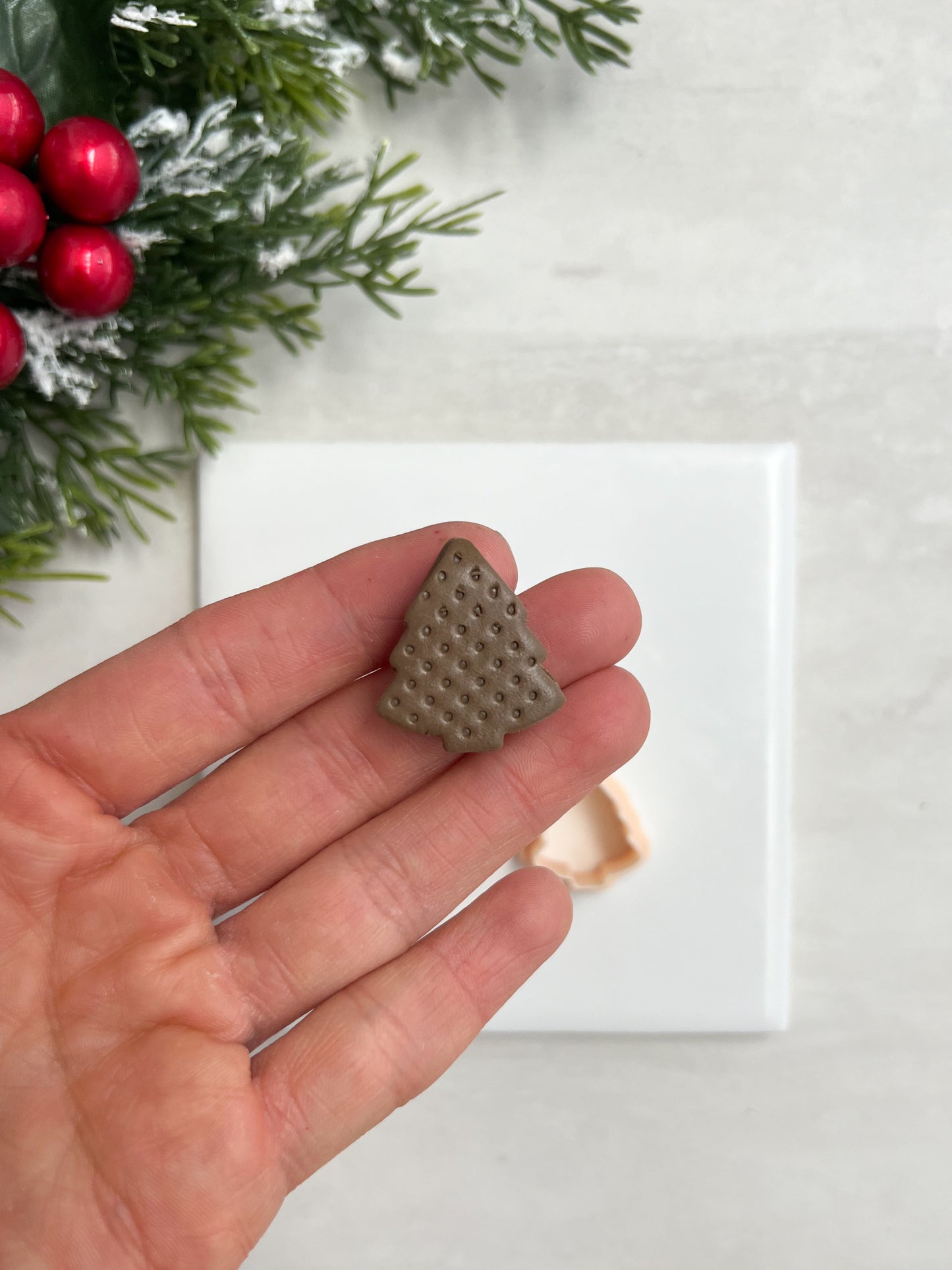 Ice Cream Sandwich Tree Clay Cutter | Ice Cream Sandwich Tree Polymer Clay Cutter for DIY Dessert Earrings Fun Jewelry and Handmade Christmas Accessories