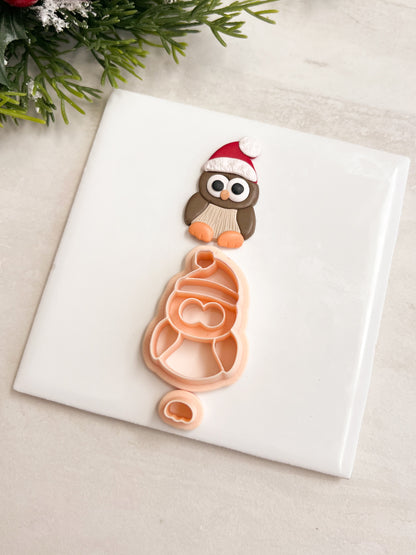 Owl Clay Cutter | Owl Polymer Clay Cutter for DIY Nature Earrings Woodland-Themed Jewelry and Handmade Forest Accessories