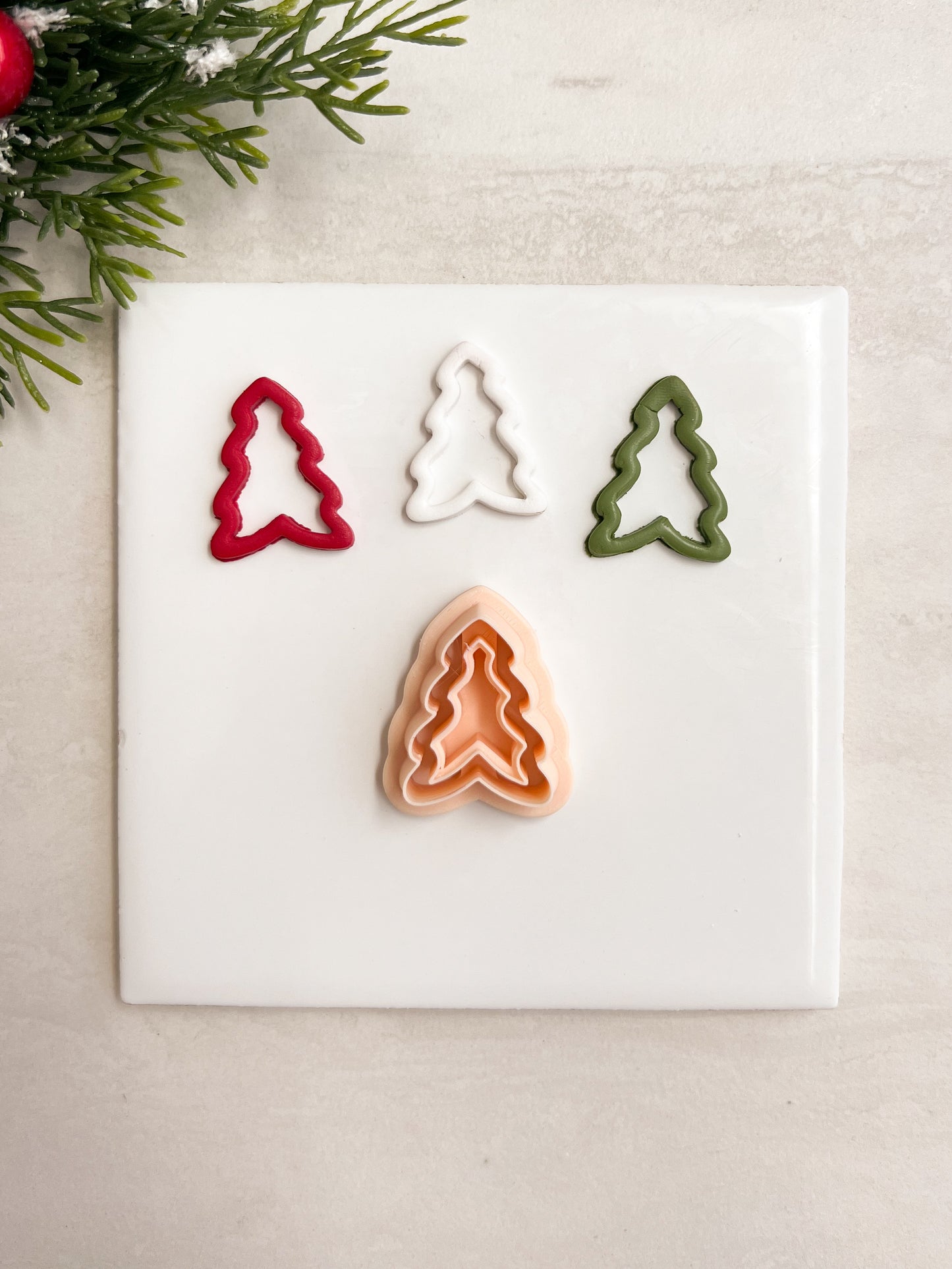 Cutout Tree No. 3 Clay Cutter | Cutout Tree No. 3 Polymer Clay Cutter for DIY Nature Earrings Tree-Themed Jewelry and Handmade Botanical Accessories
