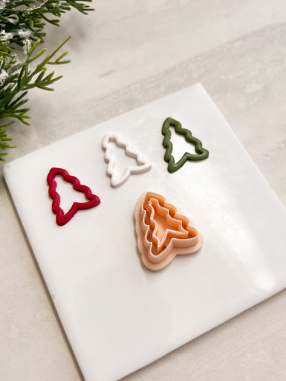Cutout Tree No. 3 Clay Cutter | Cutout Tree No. 3 Polymer Clay Cutter for DIY Nature Earrings Tree-Themed Jewelry and Handmade Botanical Accessories