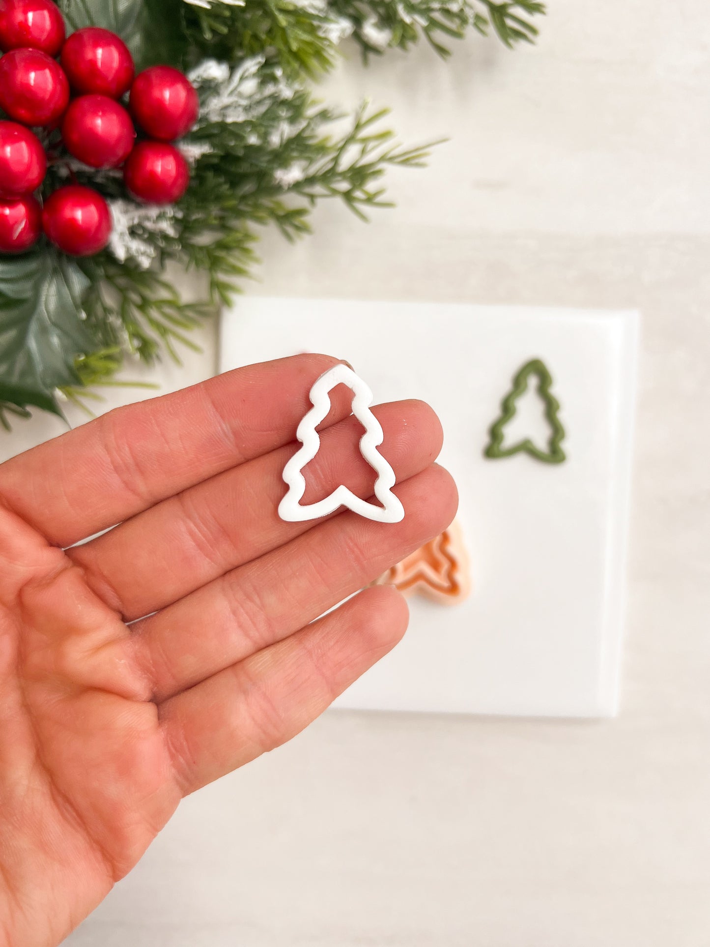 Cutout Tree No. 3 Clay Cutter | Cutout Tree No. 3 Polymer Clay Cutter for DIY Nature Earrings Tree-Themed Jewelry and Handmade Botanical Accessories