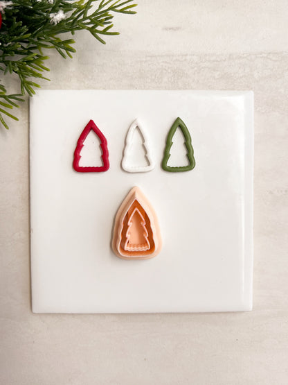 Cutout Tree No. 2 Clay Cutter | Cutout Tree No. 2 Polymer Clay Cutter for DIY Forest Earrings Nature-Themed Jewelry and Handmade Elegant Accessories