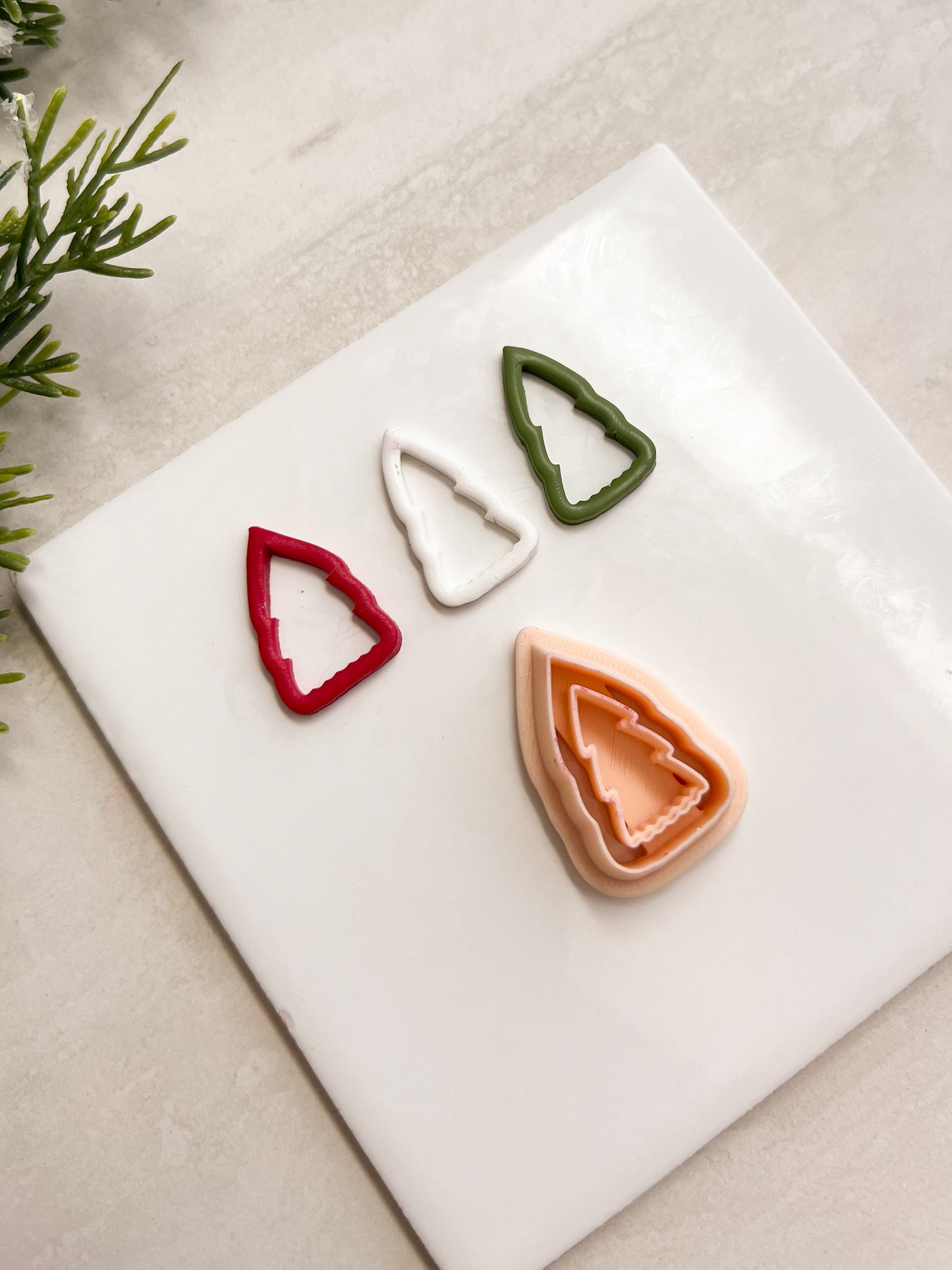 Cutout Tree No. 2 Clay Cutter | Cutout Tree No. 2 Polymer Clay Cutter for DIY Forest Earrings Nature-Themed Jewelry and Handmade Elegant Accessories