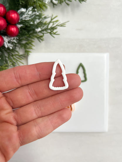 Cutout Tree No. 2 Clay Cutter | Cutout Tree No. 2 Polymer Clay Cutter for DIY Forest Earrings Nature-Themed Jewelry and Handmade Elegant Accessories