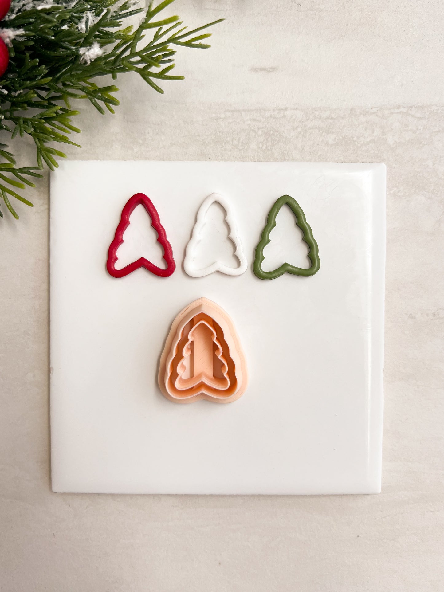 Cutout Tree No. 1 Clay Cutter | Cutout Tree No. 1 Polymer Clay Cutter for DIY Woodland Earrings Nature-Themed Jewelry and Handmade Elegant Accessories