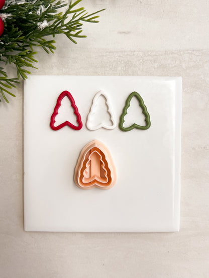 Cutout Tree No. 1 Clay Cutter | Cutout Tree No. 1 Polymer Clay Cutter for DIY Woodland Earrings Nature-Themed Jewelry and Handmade Elegant Accessories