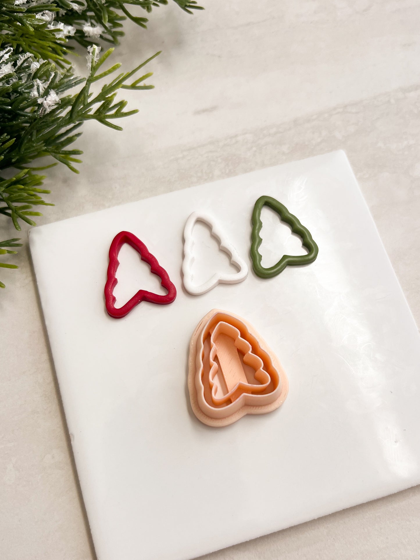 Cutout Tree No. 1 Clay Cutter | Cutout Tree No. 1 Polymer Clay Cutter for DIY Woodland Earrings Nature-Themed Jewelry and Handmade Elegant Accessories