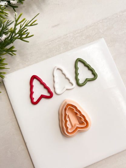 Cutout Tree No. 1 Clay Cutter | Cutout Tree No. 1 Polymer Clay Cutter for DIY Woodland Earrings Nature-Themed Jewelry and Handmade Elegant Accessories