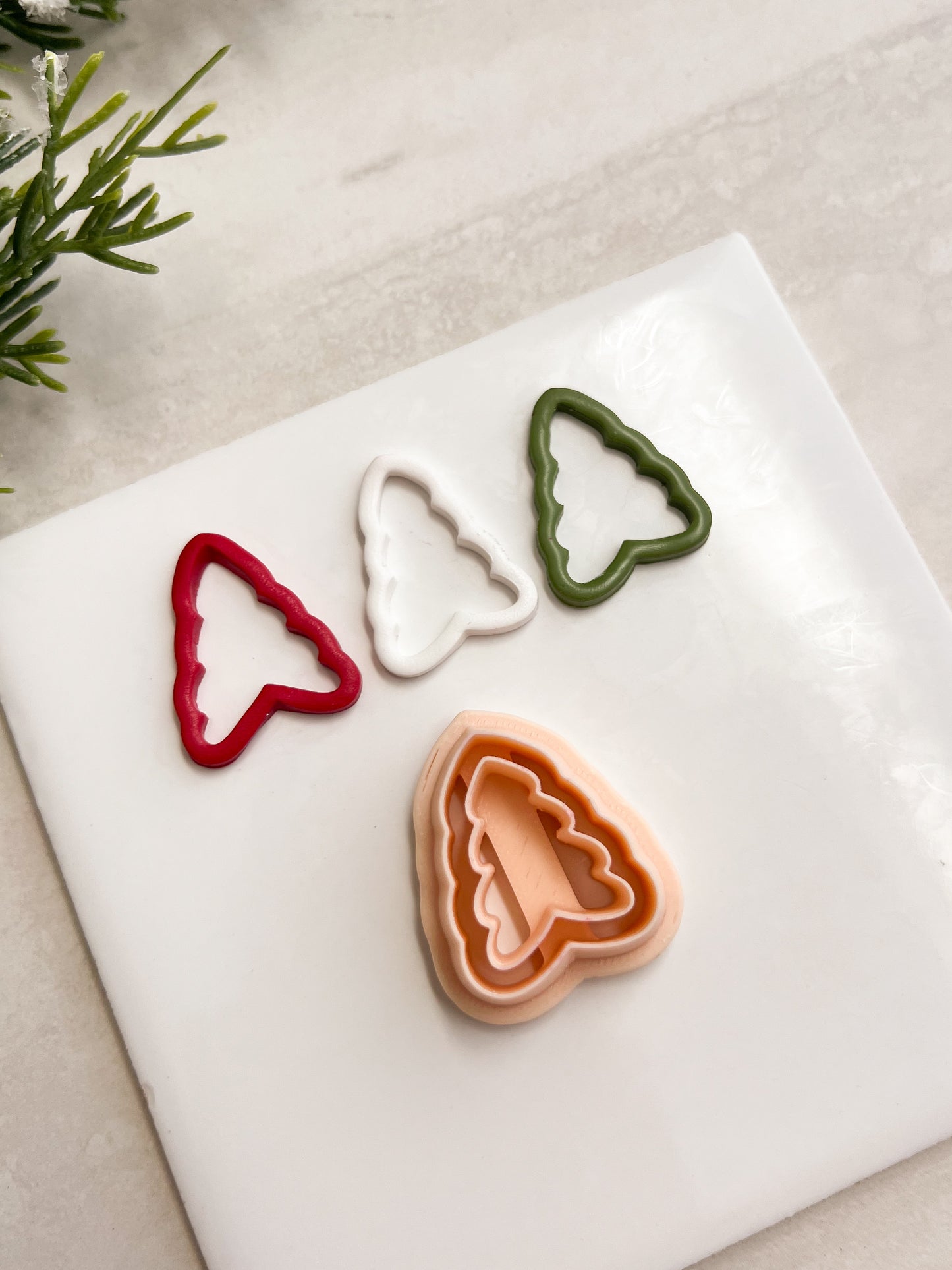 Cutout Tree No. 1 Clay Cutter | Cutout Tree No. 1 Polymer Clay Cutter for DIY Woodland Earrings Nature-Themed Jewelry and Handmade Elegant Accessories