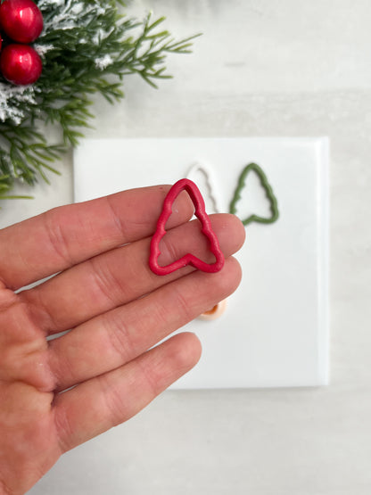 Cutout Tree No. 1 Clay Cutter | Cutout Tree No. 1 Polymer Clay Cutter for DIY Woodland Earrings Nature-Themed Jewelry and Handmade Elegant Accessories
