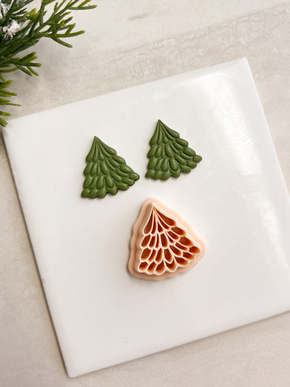 Intricate Tree No. 2 Clay Cutter | Intricate Tree No. 2 Polymer Clay Cutter for DIY Christmas Earrings Nature-Themed Jewelry and Handmade Seasonal Accessories